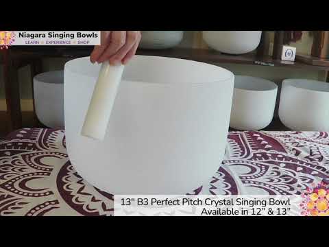 13" B3 Perfect Pitch Crystal Singing Bowl Available in 12" & 13"