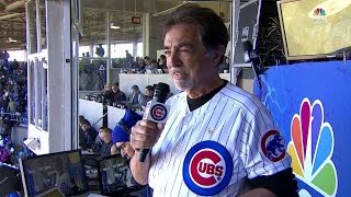 NYY@CHC: Mantegna sings Take Me Out to the Ballgame