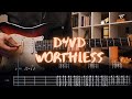 WORTHLESS D4vd Сover Guitar Tab Lesson Tutorial