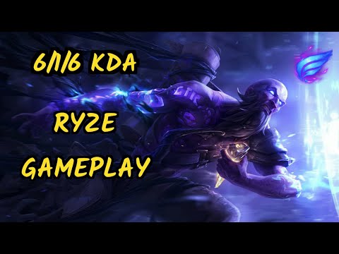SUP Frozen (RYZE) vs AHRI - 6/1/6 KDA MID GAMEPLAY - EUW Ranked DIAMOND
