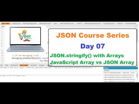 Day 7 Json Stringify With Arrays Javascript Array Vs Json Array Explained