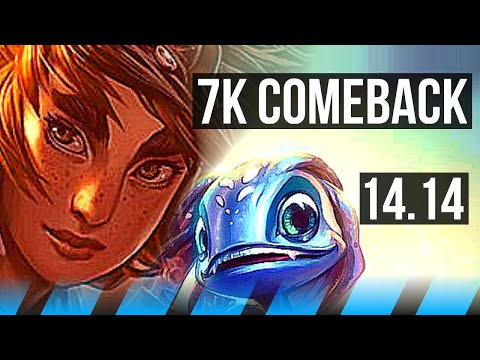 TALIYAH vs FIZZ (MID) | 7k comeback, 1000+ games | EUW Master | 14.14