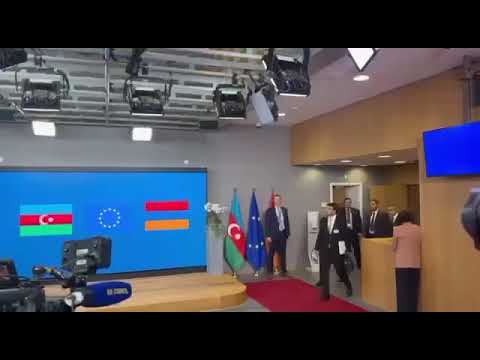 Կադրեր Փաշինյան-Միշել-Ալիև եռակողմ հանդիպման ավարտից