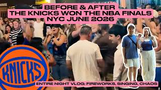 The Knicks Win The Finals - Live Footage from NYC!