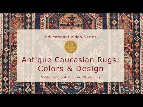 Tapetes caucasianos antigos: cores e design