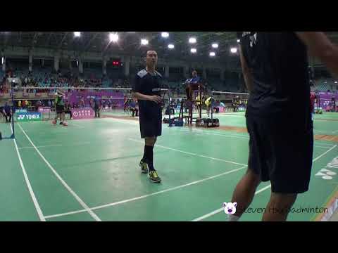 20180512全國羽球團體賽SF男甲第三點李勝木+李佳翰(合庫A)VS廖敏竣+楊博涵(亞柏A)3-3