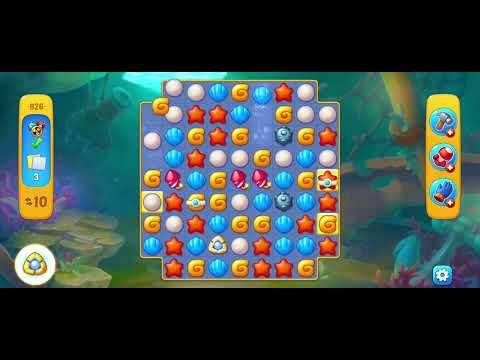 Fishdom gameplay level 826