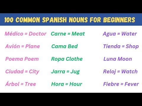 100 Essential Spanish Words for Everyday Life