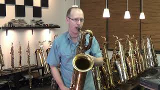 Video thumbnail for Selmer Mark VI Bari Sax #69xxx Low A by KB Sax