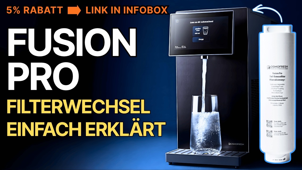 OsmoFresh Fusion Pro Filter wechseln: Schritt-für-Schritt-Anleitung - Benedikt Keck Longevity Video (8:40)