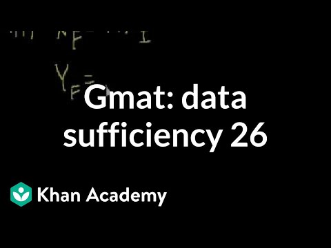 GMAT: Data Sufficiency 26