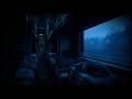 Rainy Night Train Journey | Cozy Sleeper Car Ambience & Train Rain Sounds (No Ads) ❄️
