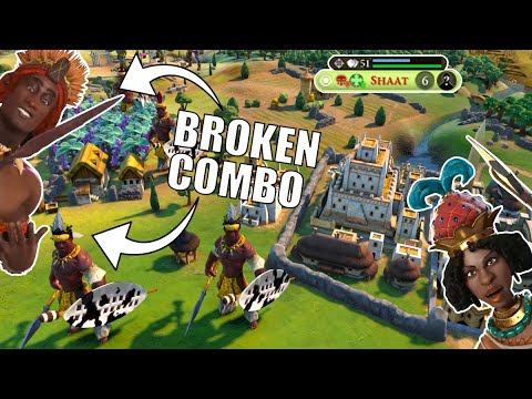 Civ 6 | This Delightfully Broken Combo Will Never Cease To Amuse! – (#3 Deity Zulu Civilization VI)