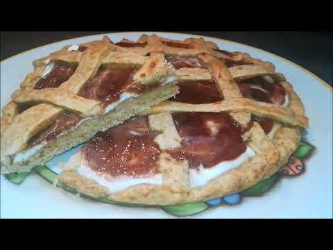 HAI MAI PROVATO LA CROSTATA CON LO YOGURT E CONFETTURA?(FROLLA SENZA UOVA, LATTE E BURRO) DELIZIOSA