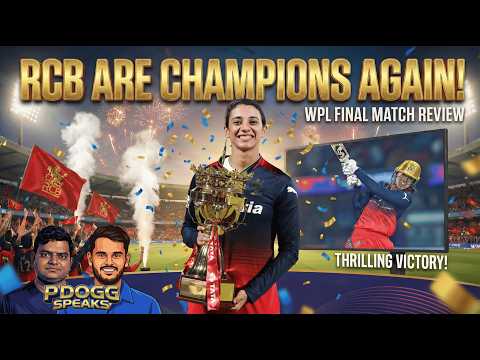 RCB ARE CHAMPIONS AGAIN! | Smriti Brings it Home! 🏆 | WPL 2026 Final Review | Pdoggspeaks