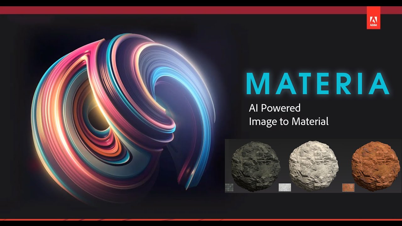 MATERIA - Adobe’s AI-driven image-to-material system will be in Substance Alchemist Soon | #CGNews - YouTube