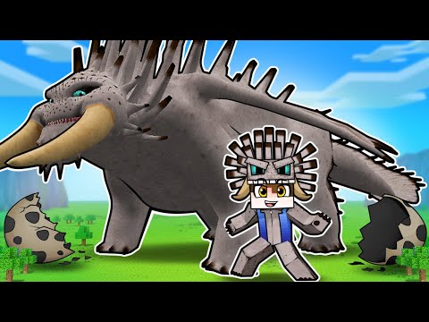 I was born as a GIANT DRAGON in HOW TO TRAIN YOUR DRAGON Minecraft!