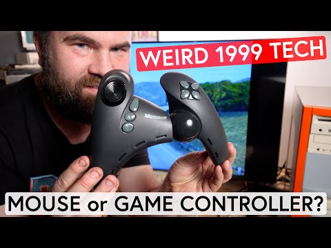 Microsoft Made Weird Game Controllers in the 90's! Microsoft Sidewinder Dual Strike