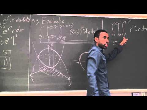 Math 203 Lecture 28 - Spherical Coordinates and triple integrals in spherical coordinates