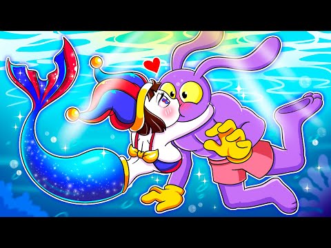 Pomni & Jax Kissing Ocean! Pomni Mermaid Loved Jax Boy | POMNI LOVE STORY | DIGITAL CIRCUS Animation
