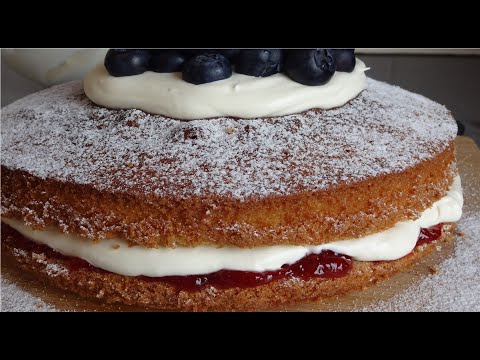 Victoria Sponge Cake - British Classic Recipes ll