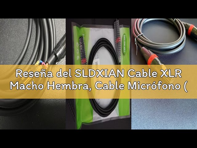 Vídeo relacionado con SLDXIAN Cable XLR Macho Hembra, Cable Micrófono (1M)