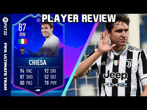 INSANE CARD! 🔥 87 TOTGS FEDERICO CHIESA PLAYER REVIEW! FIFA 22 ULTIMATE TEAM