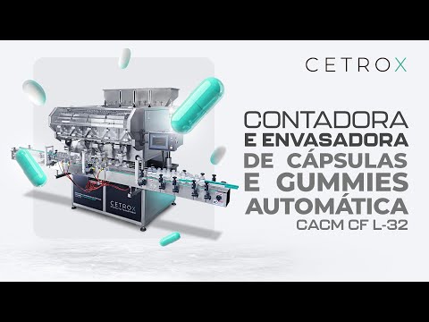 Contadora e Envasadora de Cápsulas e Gummies Automática CACM CF L-32