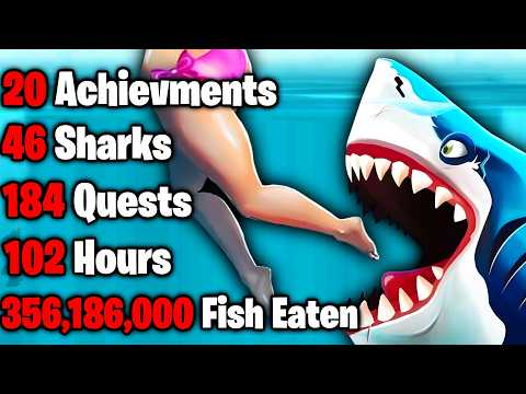 I completed 100% of Hungry Shark World. It took over my life
