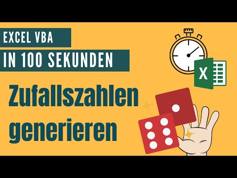 Zufällige Zahlen generieren mit der Rnd Funktion [Excel VBA in 100 Sekunden]