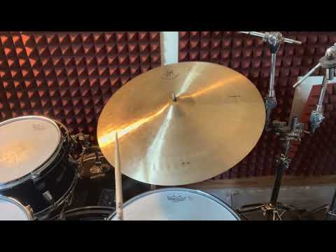 Used Domene Guardian 22" Ride 2366g w/ video demo of actual cymbal for sale image 3