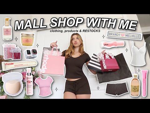 SHOP WITH ME: brandy melville, books, restocking, products & mall shopping day for 2026