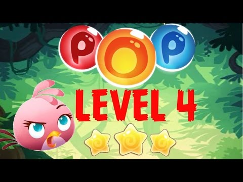 Angry Birds POP Bubble Shooter (Stella POP) - Level 4