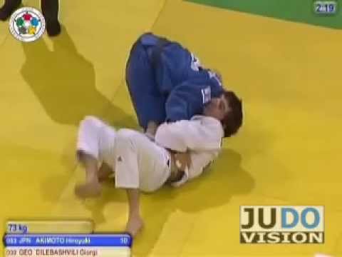 JUDO 2010 Tournois de Paris: Hiroyuki Akimoto (JPN) - Giorgi Dilebashvili (GEO)