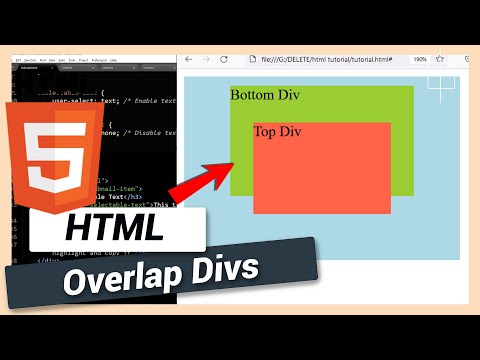 How to Overlay a Div on Another Div | HTML and CSS Tutorial