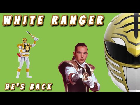 He is BACK! Playmates Toys POWER RANGERS Re-Ignition Auto Morphin White ranger 4K video review
