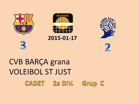 CVB BARÇA grana vs VOLEIBOL ST JUST 3-2