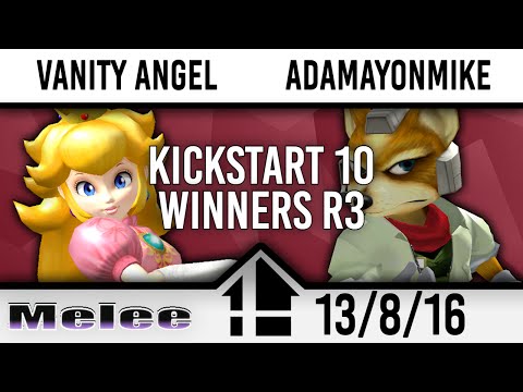 Kickstart 10 Winners R3 - Vanity Angel (Peach) vs Adamayonmike (Fox,Falco)