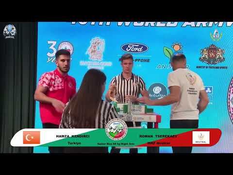 Kendirci Hamza vs Tserekaev Roman | Up to 65 kg | XLVI WORLD ARMWRESTLING CHAMPIONSHIP | 2025