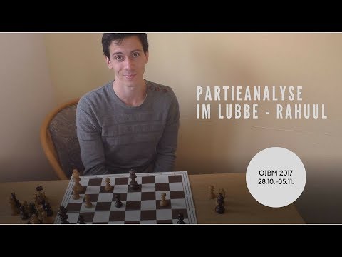 Partieanalyse: IM Lubbe - Rahuul