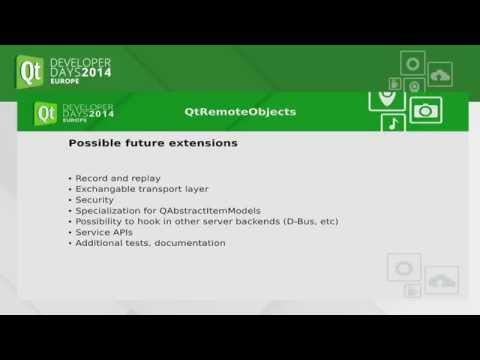 QtDD14 - QtRemoteObjects introduction - Björn Breitmeyer