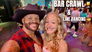 Virgin Voyages Grog Walk Bar Crawl 🍹 + Boot Scootin Boogie Line Dancing | Scarlet Lady