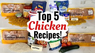 5 TASTY CHICKEN RECIPES | EASY CHICKEN DINNER IDEAS | SIMPLE & QUICK MEALS MADE EASY | JULIA PACHECO
