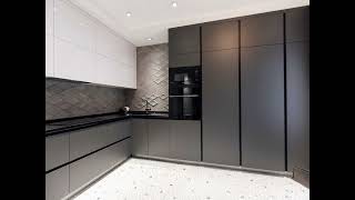 Современная угловая серо-белая кухня Проект 4 фото 1