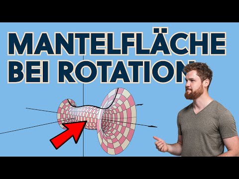 Mantelfläche Rotationskörper (um X-Achse) berechnen, BEISPIEL + Herleitung Mantelfläche Formel