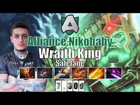 Wraith King Safelane | Alliance.Nikobaby | BOW TO YOUR KING WK CARRY | 7.30d Gameplay Highlights