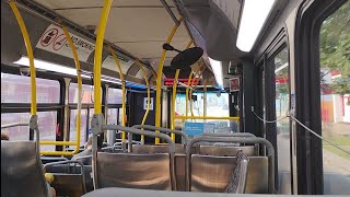 Onboard Southbound DDOT bus 1720 XD40 NFI 2017 on Route 54 Wyoming to Brennan & Jefferson 