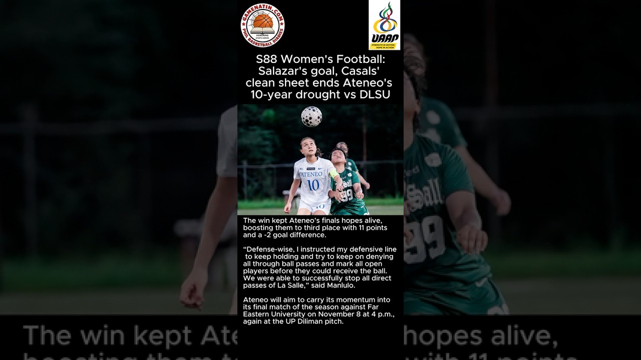 UAAP Women's Football: Celina Salazar tows Ateneo to first win over DLSU in 10 years