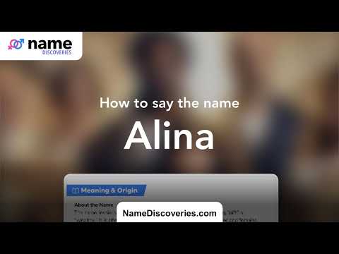 Learn how to pronounce Alina
