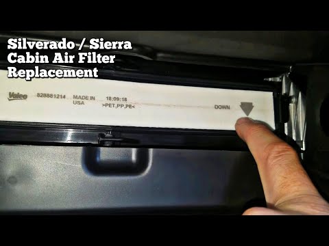 2020 Chevrolet Silverado How to replace Ac cabin Air Filter GMC Sierra